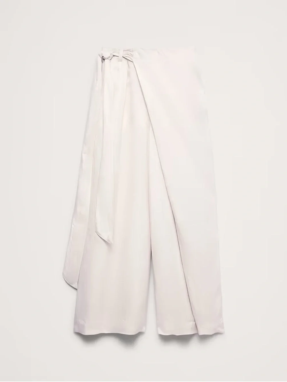 NEW! BANANA REPUBLIC CREAM WHITE VISCOSE-LINEN PALAZZO PANT - 875189 🧵